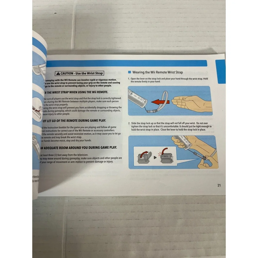 Nintendo‎ Wii Operations Manual System Booklet White Trilingual Guide